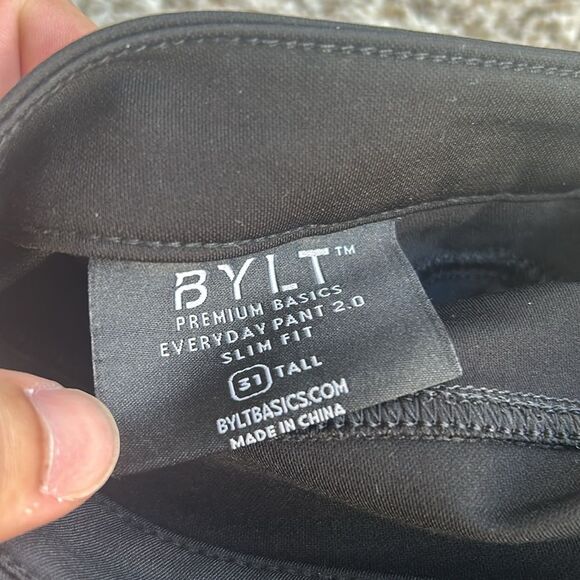 Bylt Basics Everyday Pants 2.0 - Slim Fit - 31” TALL
(Black) - Picture 12 of 15